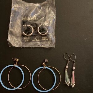 Earrings - set of 3 vintage earrings